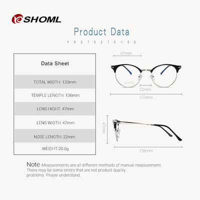 Blue Light Gaming Glasses - Blue Light Blocking Glasses - SHOML